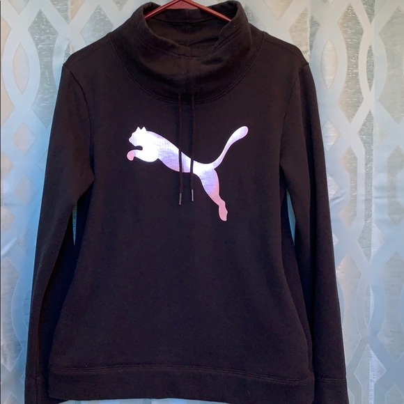 Puma women’s size med black long sleeve sweatshirt - Picture 1 of 5